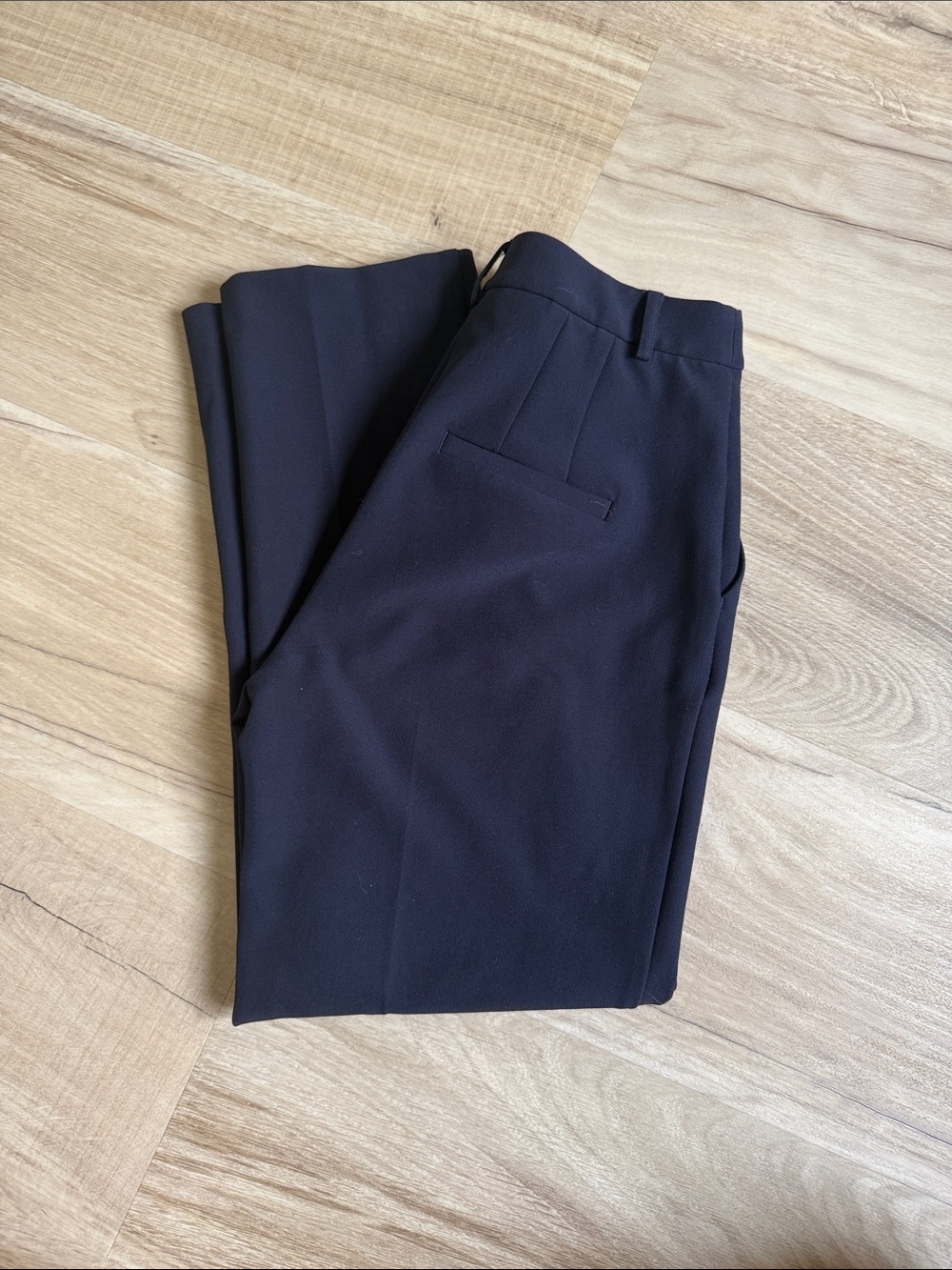 EXPRESS Editor Straight Ankle Pant - Navy